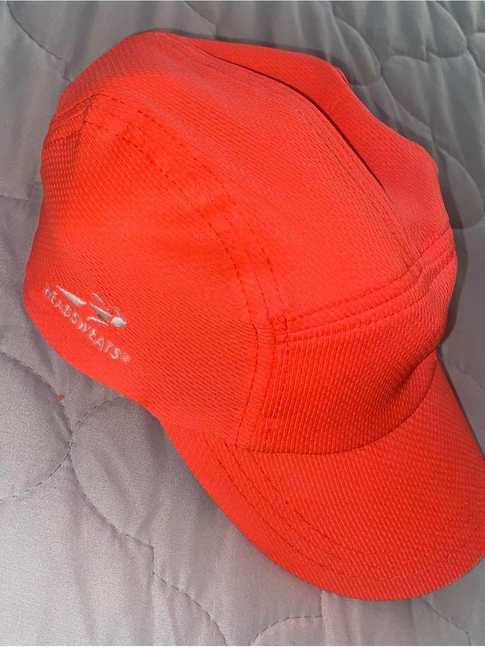 Headsweats Orange Neon  Running Hat‎ One Size Adjustable Unisex